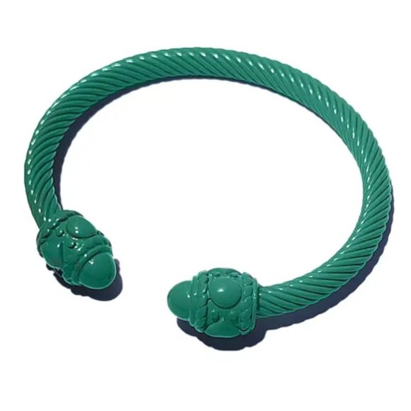 Women’s Stainless Steel Open Cuff Bangle Bracelet - Picture 11 of 11